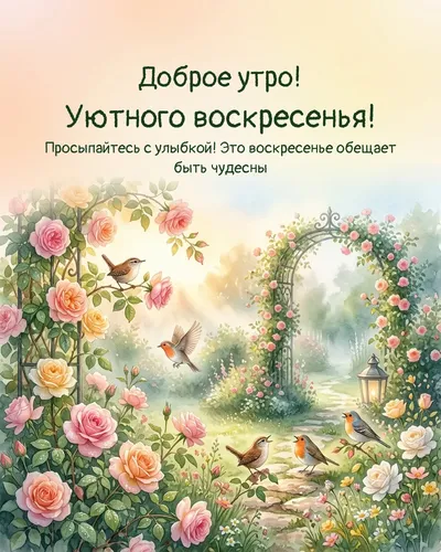 Доброе утро! Уютного воскресенья! — morning garden 05
